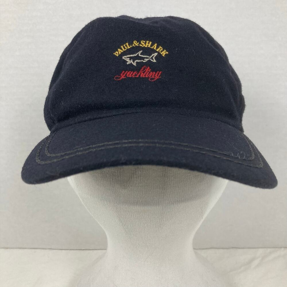 Paul & Shark Yachting Hat Black Embroidered Logo Wool Blend Quiet Luxury Italy